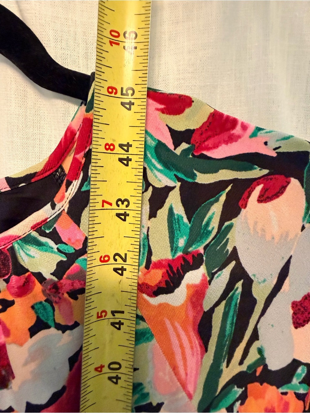 Maggy London Pink Floral Asymmetrical Handkerchief Hem Dress - Size 8 - Picture 12 of 15